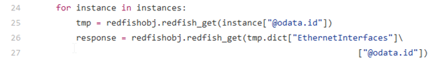 For instances loop