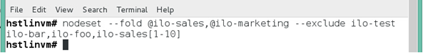 nodeset exclude example